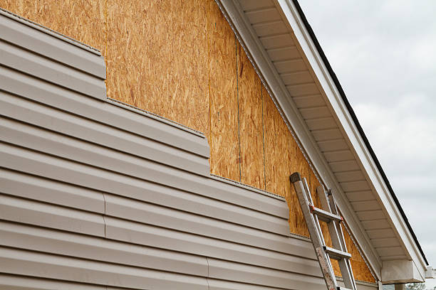 Professional Storm Damage Siding Repair technician working in Wellington, TX